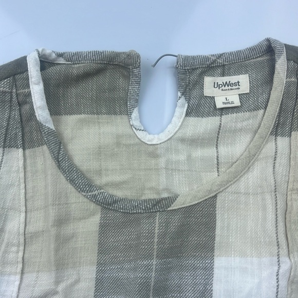 UpWest Easy Flutter-Sleeve Flannel Dress NWT UW2 - Picture 7 of 11
